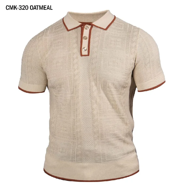 Prestige CMK-320 Short Sleeve Polo Shirt - Oatmeal