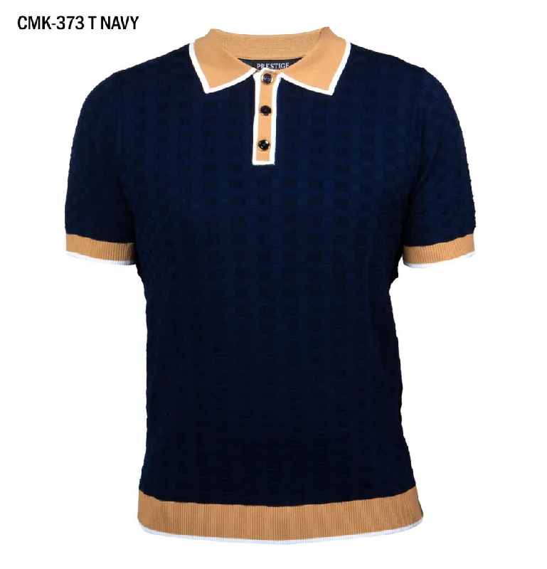 Prestige CMK-373T Short Sleeve Polo Shirt - Navy