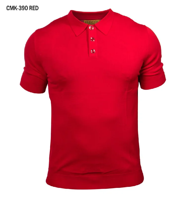 Prestige CMK-390 Solid Luxury Knit Cool Dry Technology Shirt - Red