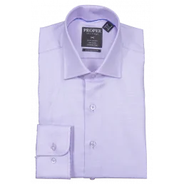 Proper Contemporary Fit Regular Cuff Pure Cotton Wrinkle Free Shirt - P205ET0R - Lavender