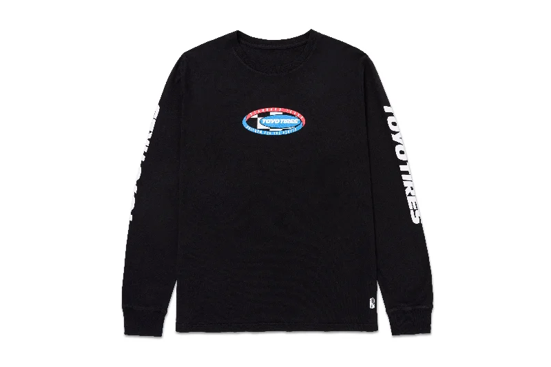 Team Toyo Maximum Traction Check Loop Long Sleeve Tee Black