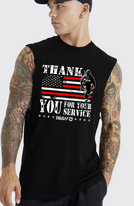 Thank You for Your Service Muscle Shirt