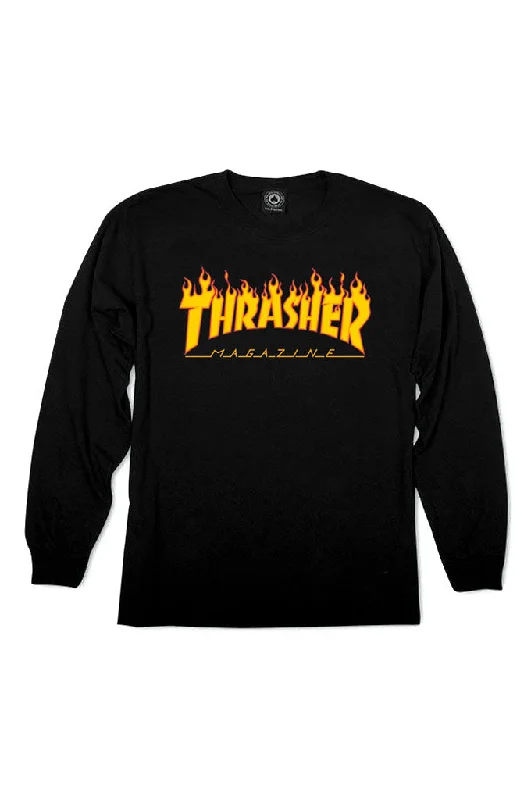 Thrasher Flame Logo Long Sleeve Tee