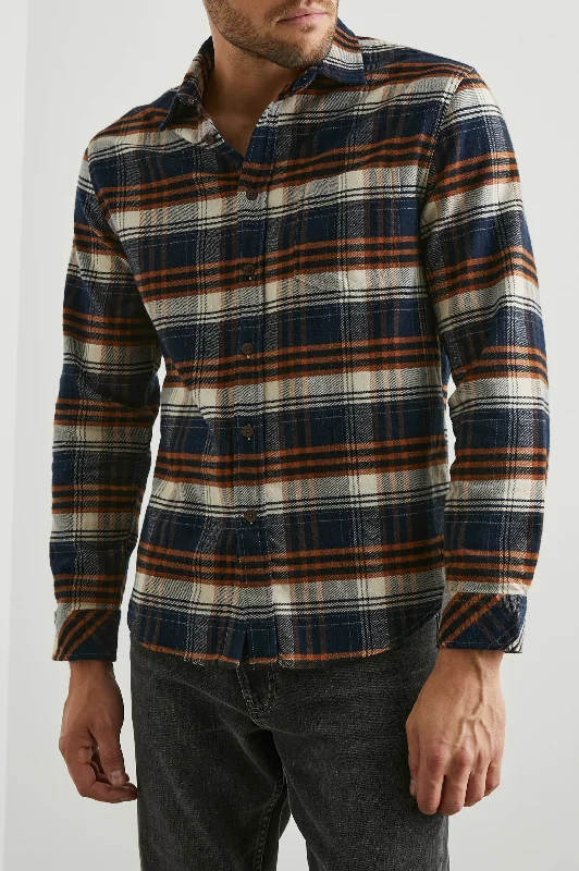 FORREST SHIRT - OAT UMBER STEEL