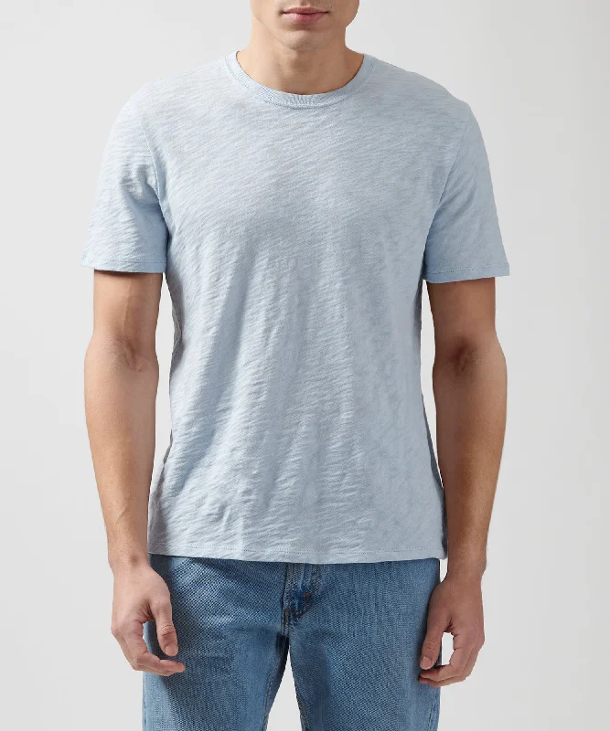 Slub Jersey Crew Neck Tee - Powder Blue