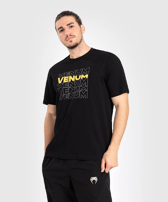 Venum Vertigo Men's Short Sleeve T-shirt - Black/Yellow