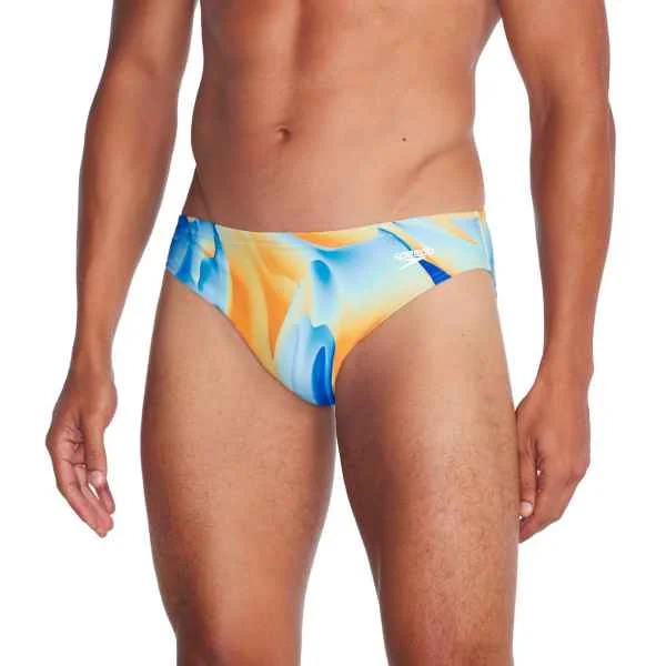 Men low-rise briefs-Beachstar Print Brief 2"-tranquil blue