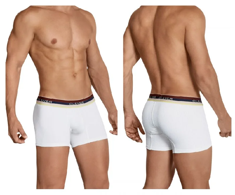 Men full coverage boxer briefs-Clever 2412 Antonio Boxer Briefs Color Beige