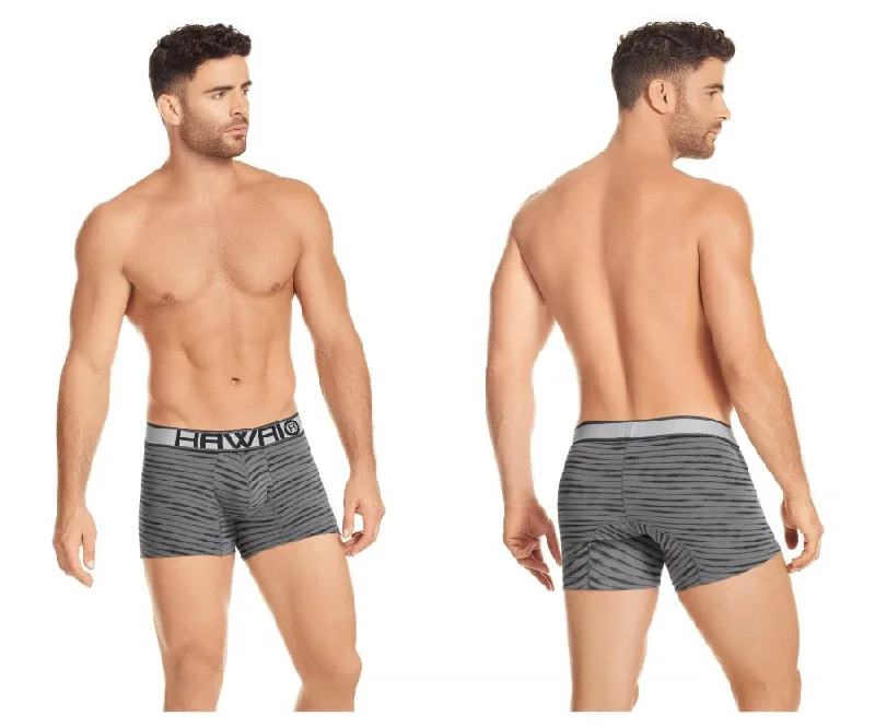 Men casual trunks-HAWAI 41972 Boxer Briefs Color Gray