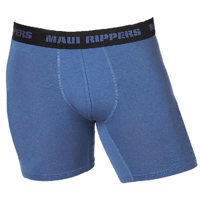 Men comfortable cotton briefs-Men's Premium Underwear Boxer Briefs - Modal® Cotton Blue