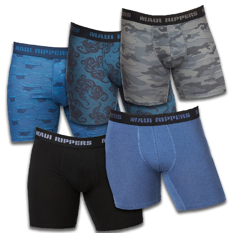 Men compression boxer shorts-Men's Vacation Essentials Boxer Briefs 5-Pack