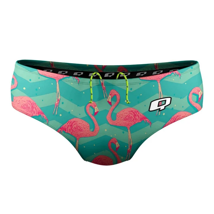 Men bamboo fabric underwear-Q Swimwear Flamingo Brief