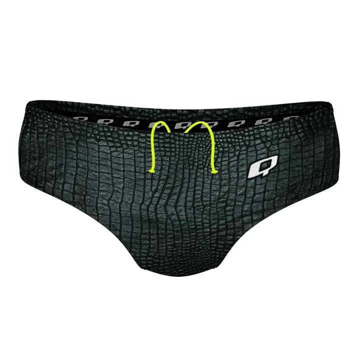 Men fitted boxer briefs-Q Swimwear Gator Classic Brief