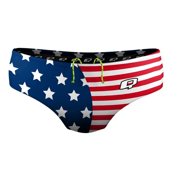 Men hipster briefs-Q Swimwear Stars & Stripes Brief