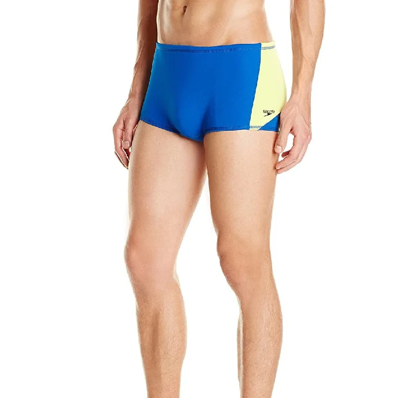 Men supportive boxer shorts-Speedo Men's Color Block Endurance Drag Brief