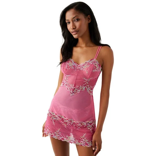 Men cotton hipster underwear-Wacoal Embrace Lace Chemise - "Hot Pink" Fashion Colour