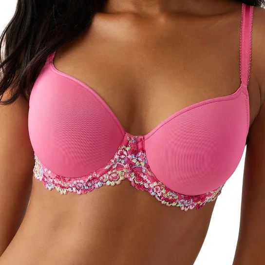 Men sports briefs-Wacoal Embrace Lace Underwire T-Shirt Bra - Hot Pink